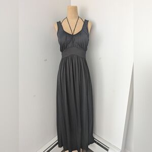 Komar Vintage Charcoal Maxi Nightgown